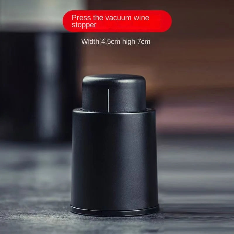 Vacuum-Sealed Wine Bottle Stopper | Push-Style Wine Preserver