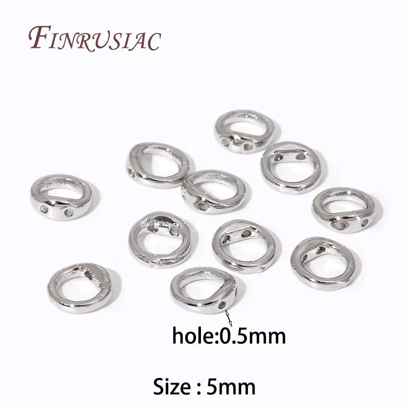 18K Gold Plated Crimp Beads & Covers – 4mm DIY Jewelry Findings