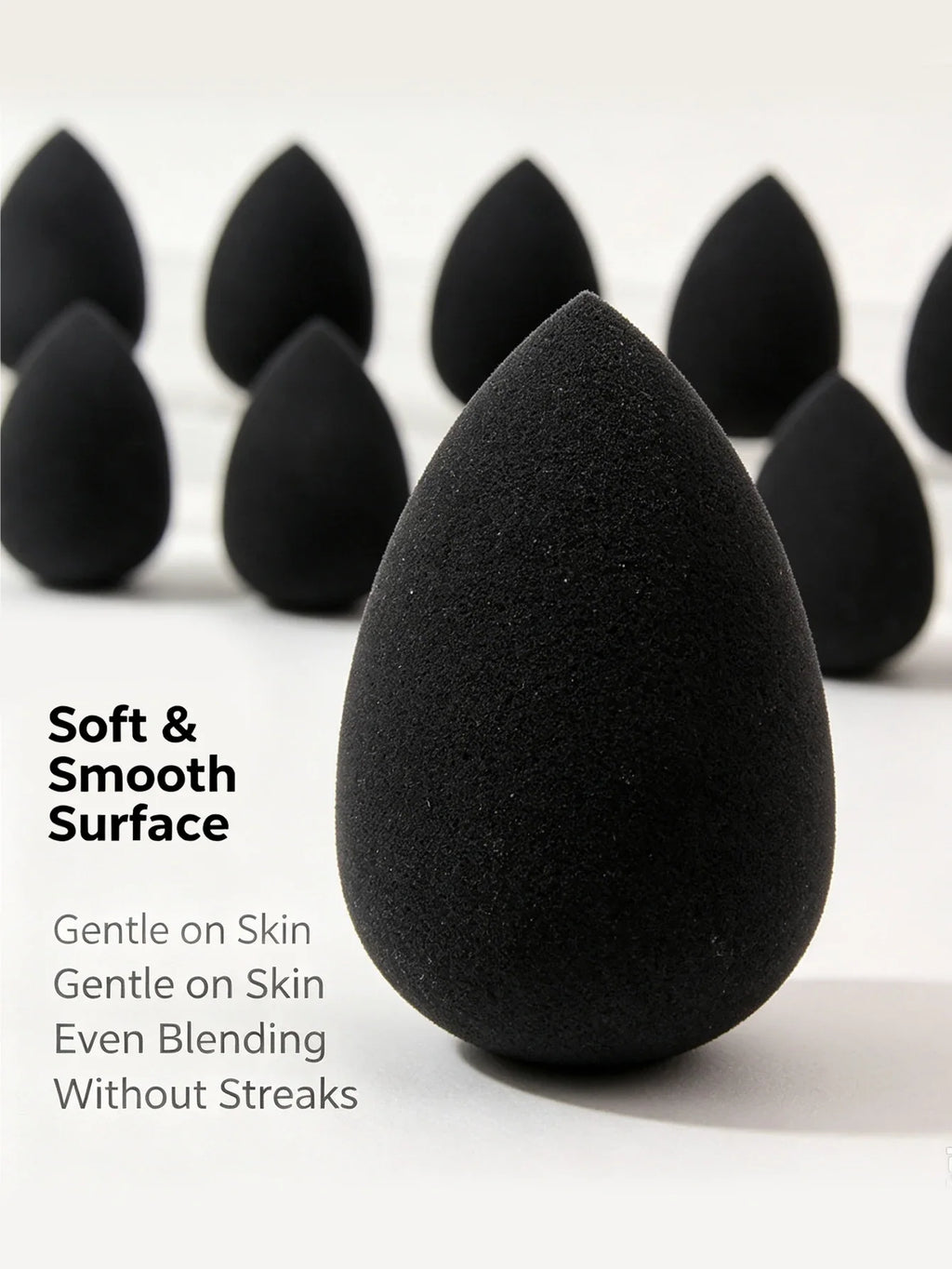 10PCS Mini Makeup Sponges – Wet & Dry Foundation Puffs Set