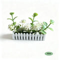 Mini Artificial Potted Flower with Fence – Dollhouse Miniature