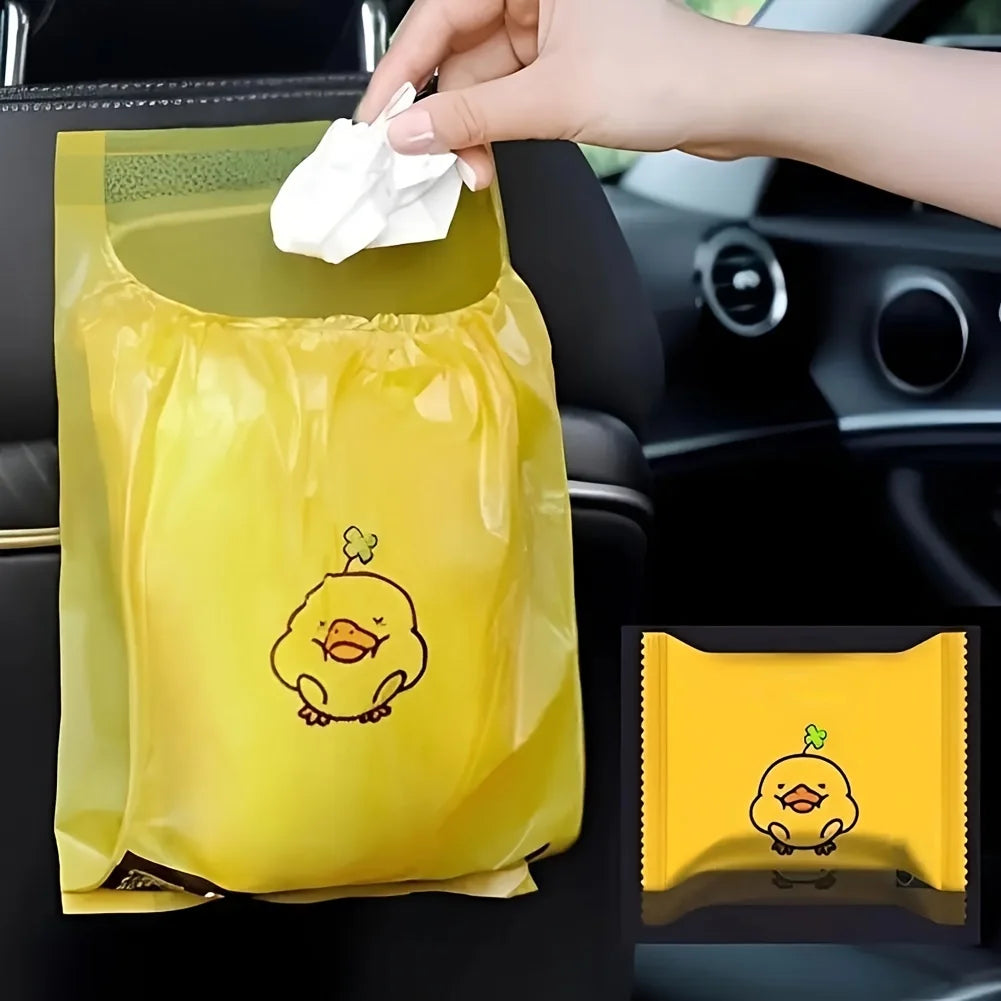 Disposable Adhesive Car Garbage Bags, 15 Pack – Hanging