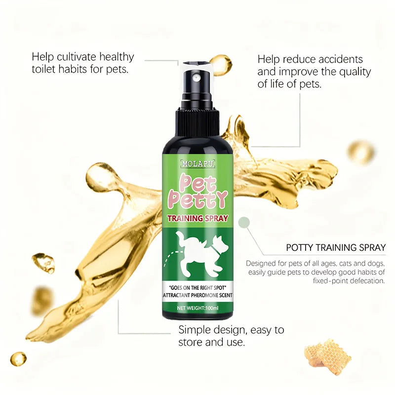 Pet Toilet Training Spray – Pheromone Guide for Dogs & Cats