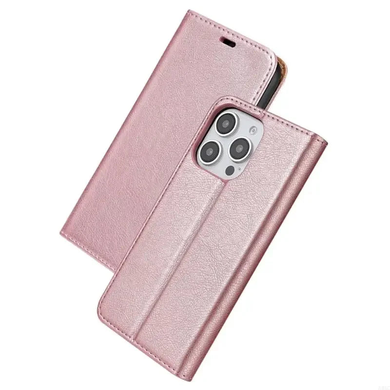Vintage PU Leather Folio Wallet Case with Card Holder – iPhone 16