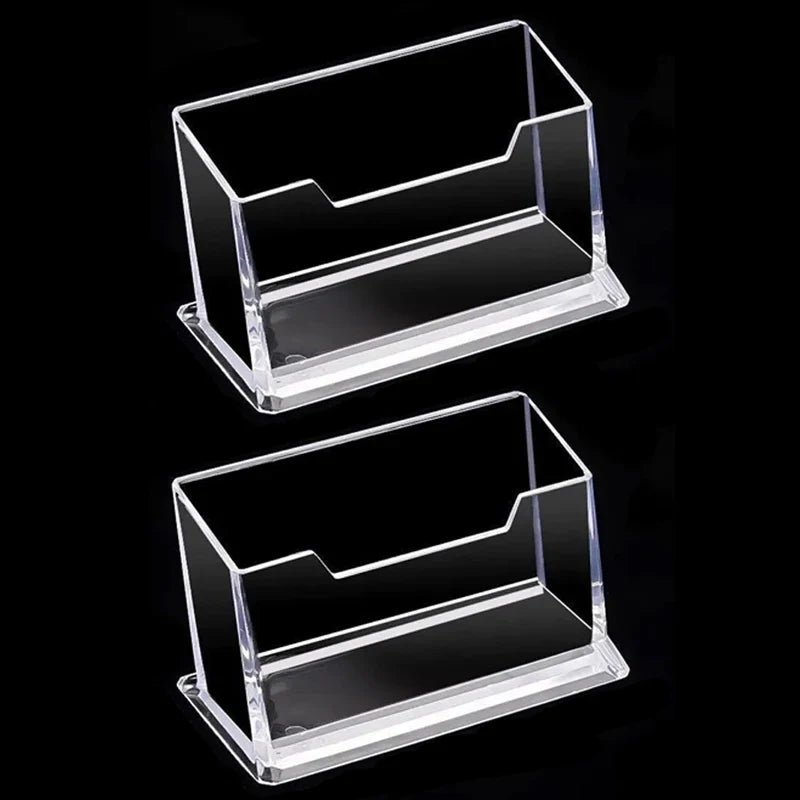 Clear Acrylic Business Card & Photocard Storage Box Holder