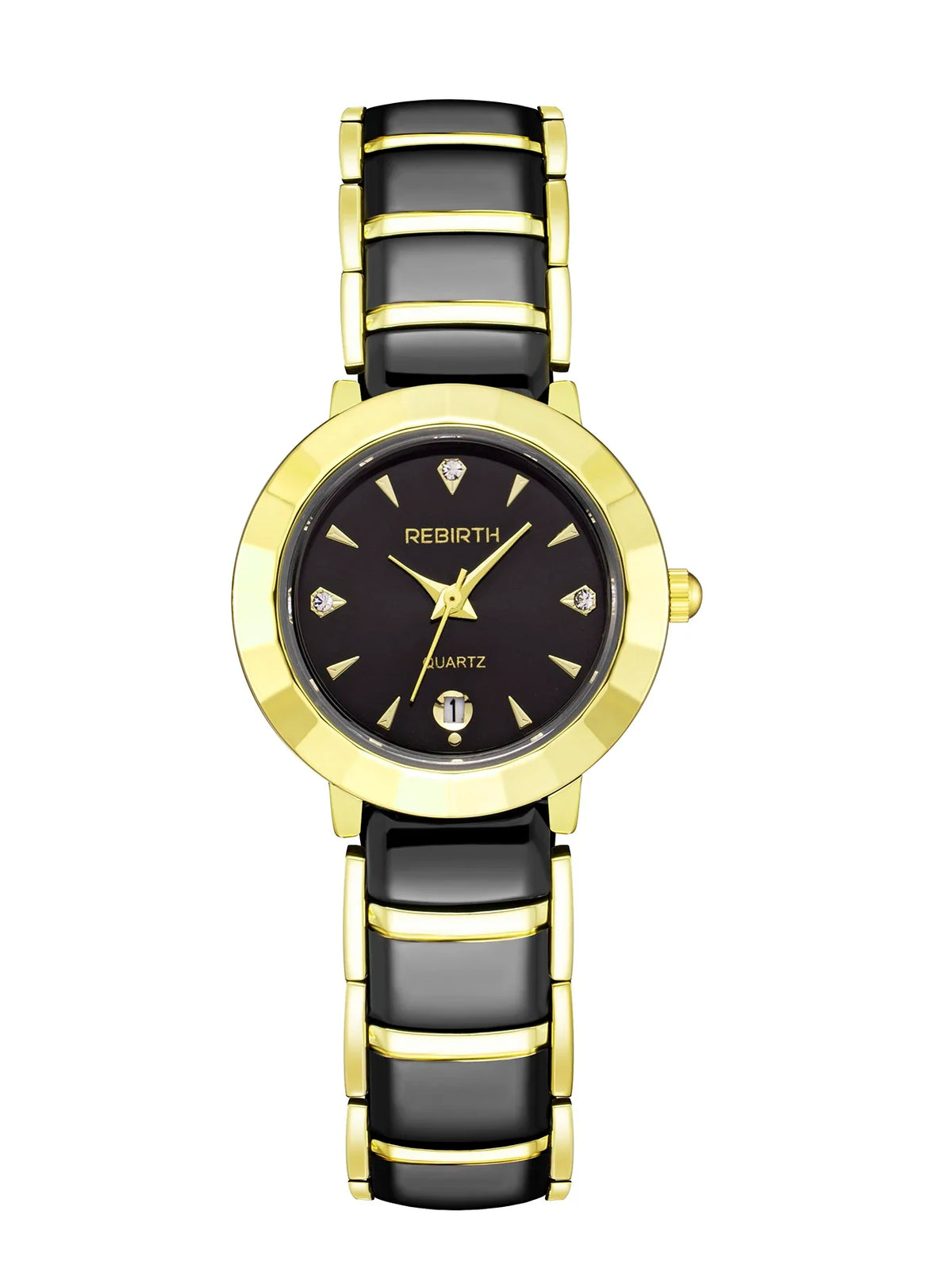 REBIRTH Women's Quartz Watch – Stainless Steel, Water-Resistant