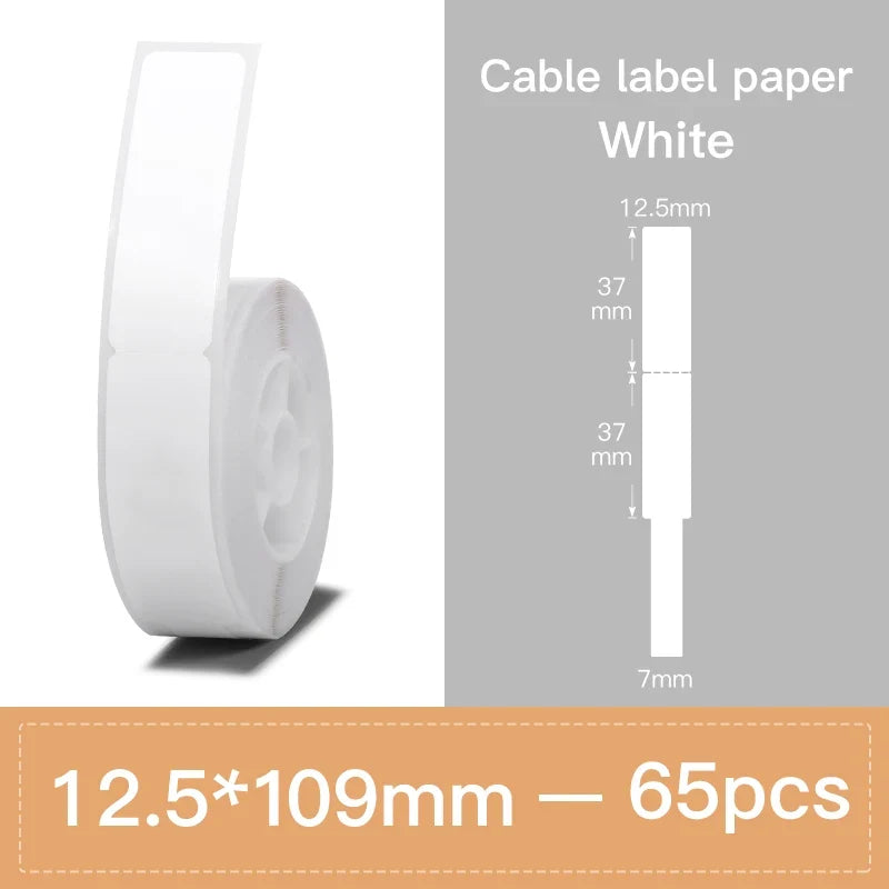 Niimbot Label Tape for D11 D110 D101 – Waterproof Cable Stickers