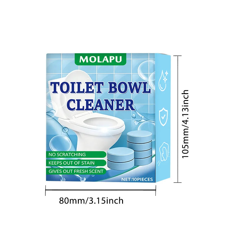 Toilet Effervescent Cleaning Tablets – 10 Pack | Ceramic Safe