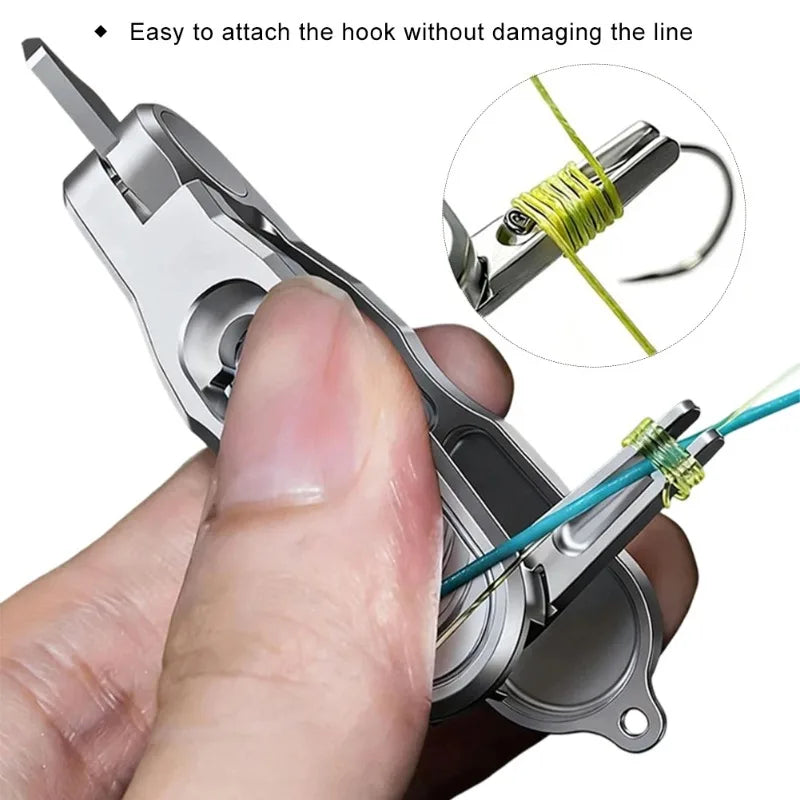 Fishing Line Scissors & Knot Tying Tool | Stainless Steel