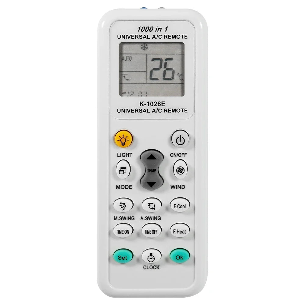 Universal AC Remote Control K-1028E LCD 1000-in-1 Compatible