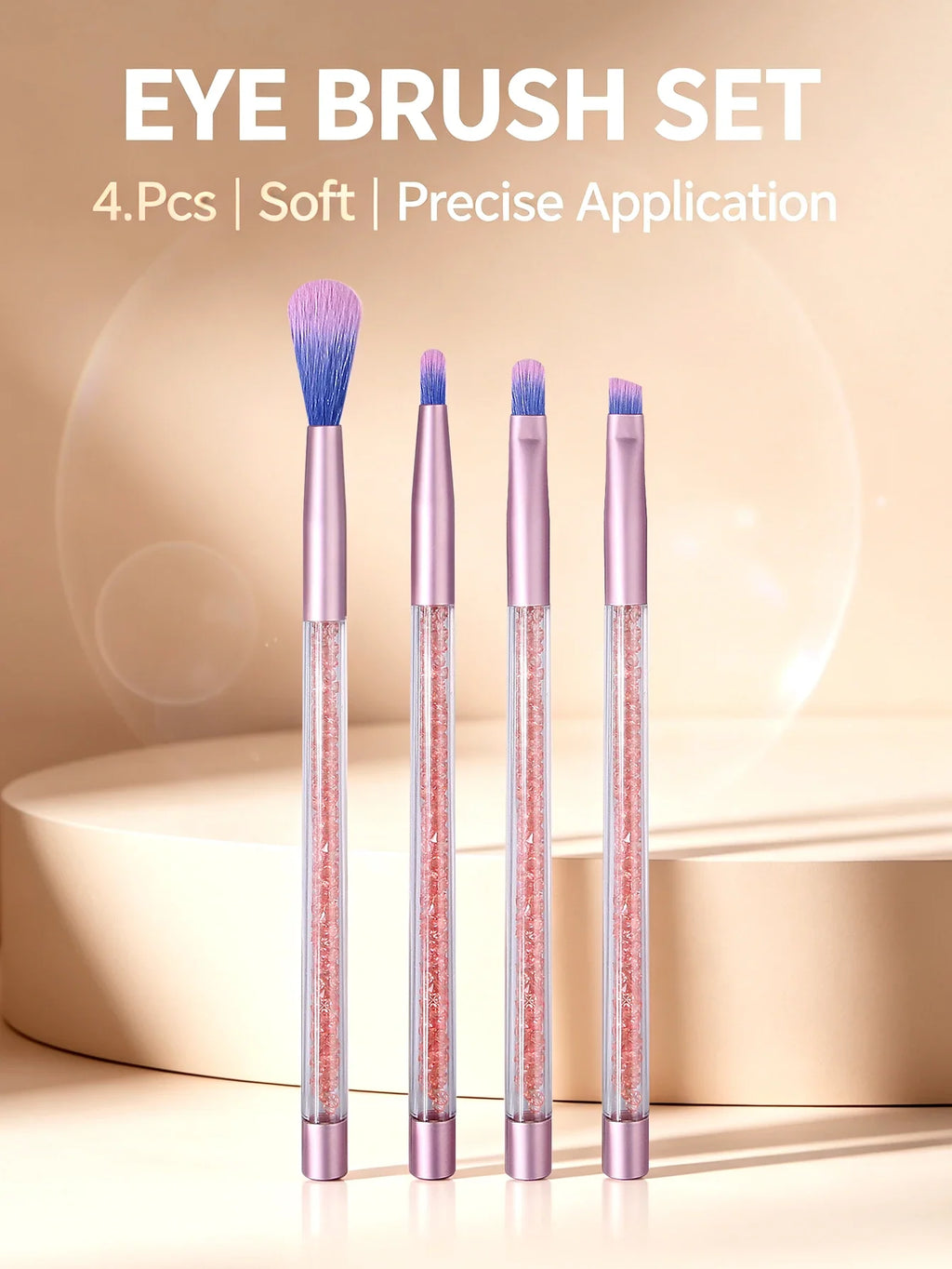 4PCS Makeup Brush Set – Highlighter, Eyebrow, Concealer & Eyeshadow