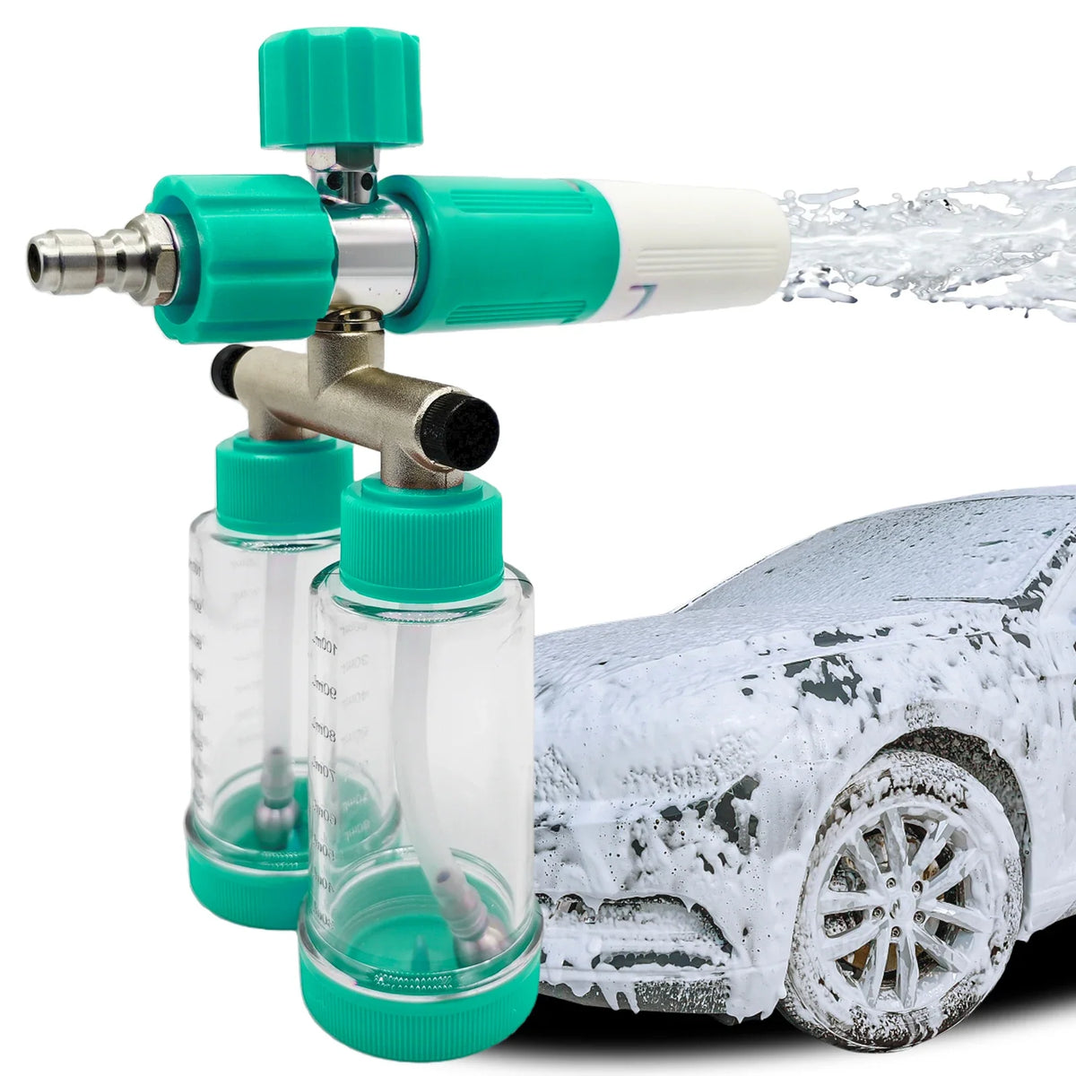 VKTECH 100ML Dual-Kettle Snow Foam Lance Car Wash Sprayer