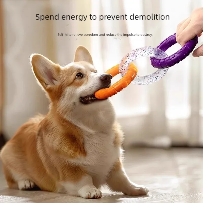 TPR Loop Ring Dog Chew Toy for Aggressive Chewers & Puppies