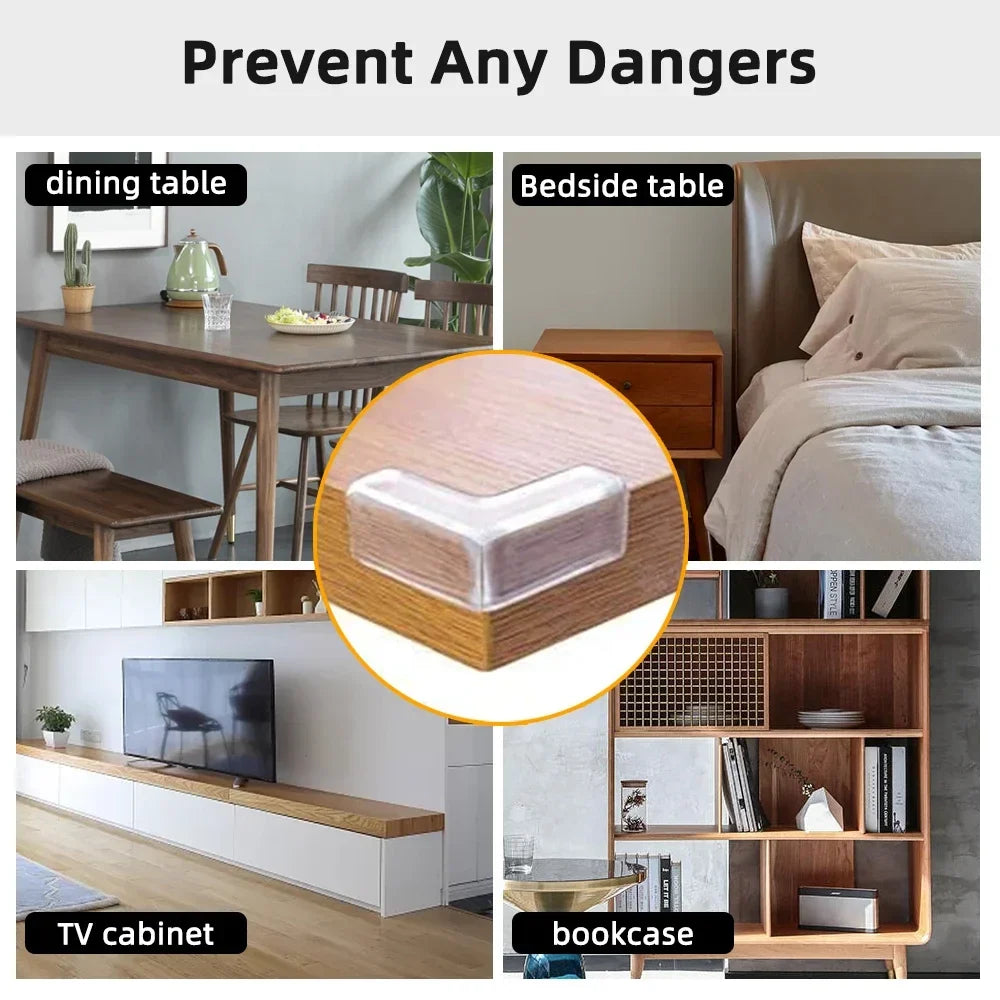 Baby Corner Guards – Clear PVC Table Edge & Corner Protectors