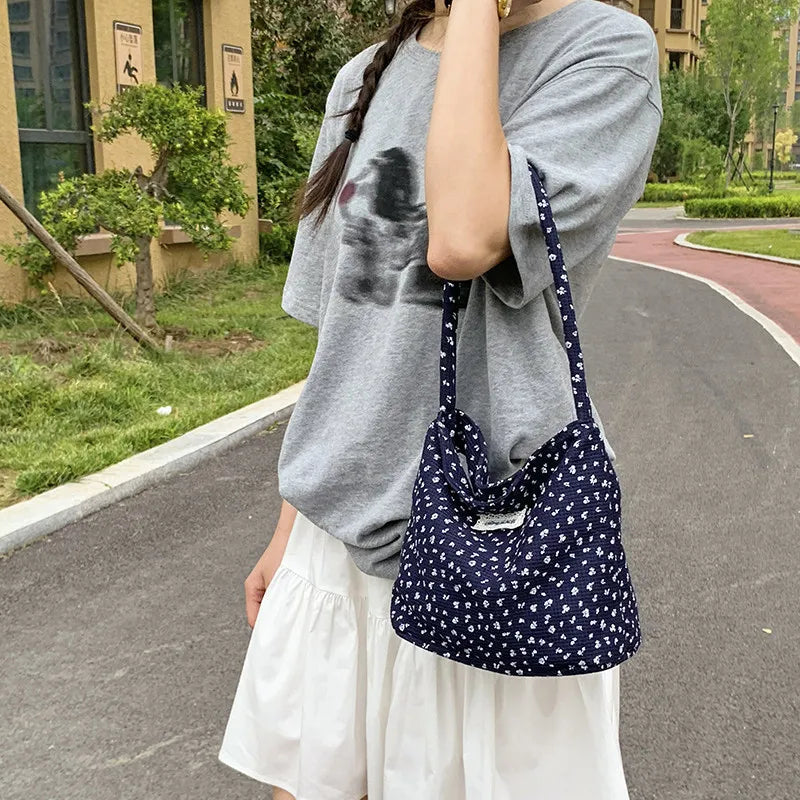Women's Large Canvas Tote Shoulder Bag – Casual Daily Handbag
