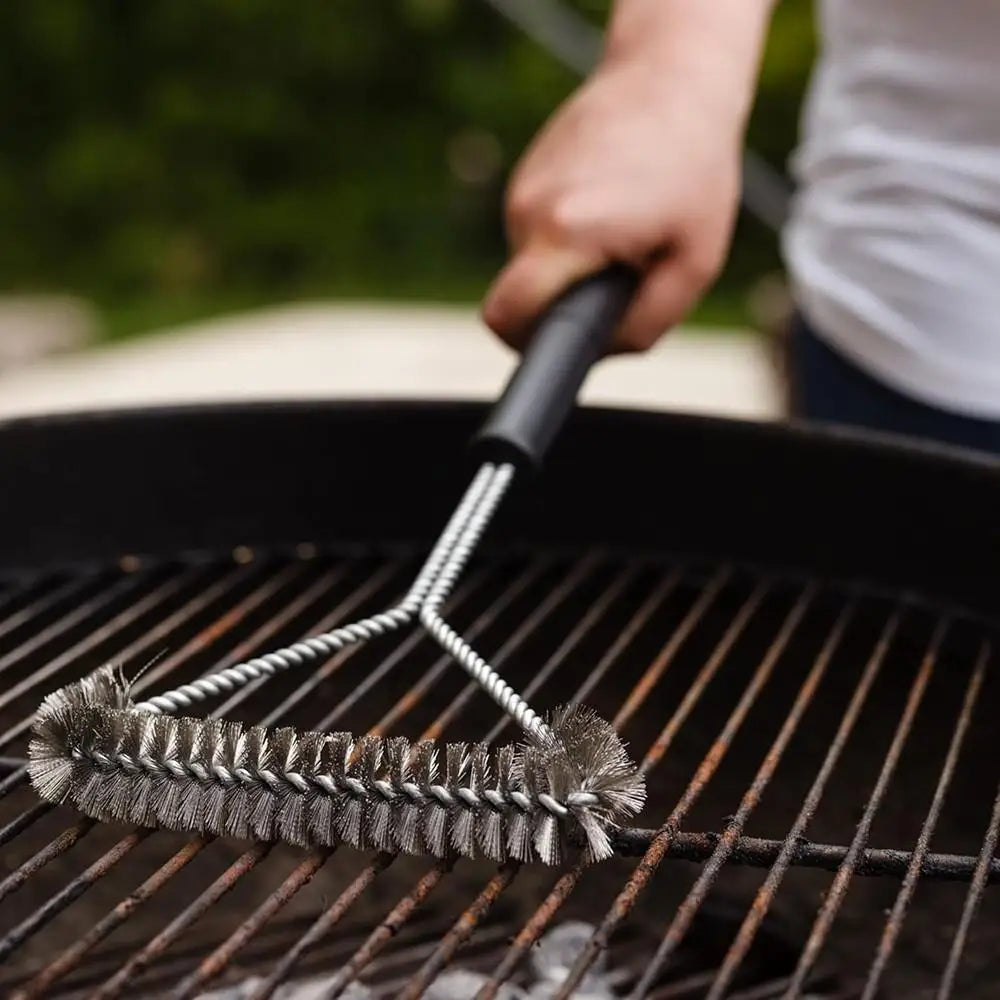 Stainless Steel BBQ Grill Cleaning Brush with Handle | Nixie