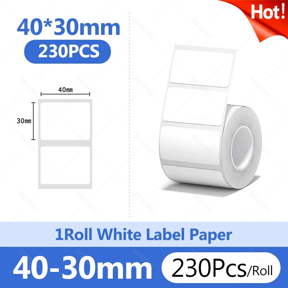 Niimbot Thermal Label Paper Round White 20-50mm | B1 B21 B203