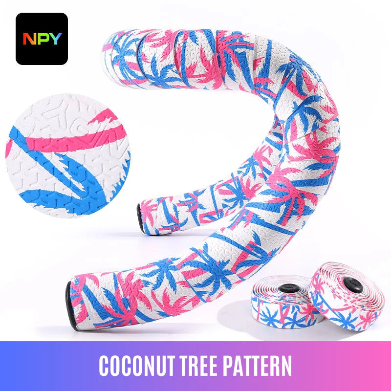 Cherry Blossom Road Bike Handlebar Tape – PU+EVA Anti-Slip
