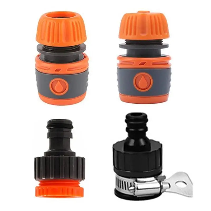 Quick Connect Garden Hose Extension 1/2" 2m Set & Shower Nozzle
