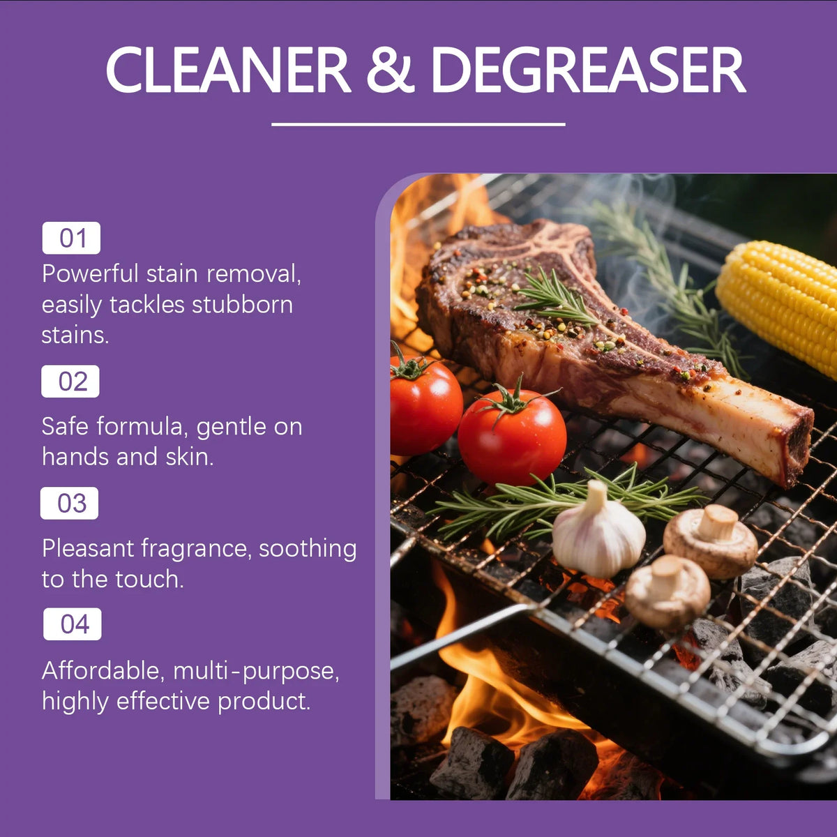 JAKEHOE BBQ Grill Cleaner Degreaser Spray | 120ml Multi-Surface
