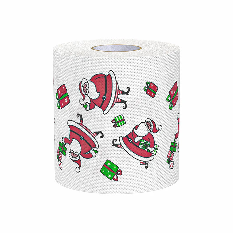 Santa Claus Printed Toilet Paper – Funny Christmas Gag Gift