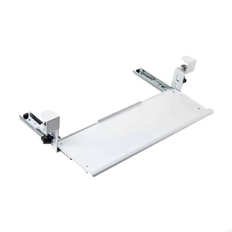 Under Desk Keyboard Tray – No-Drill Clamp Mount & Wrist Rest