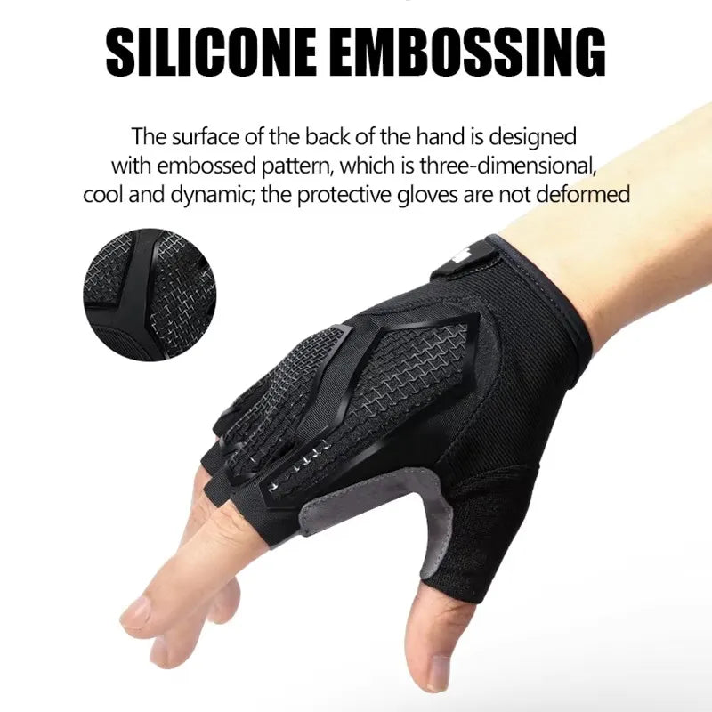 Nixie Half-Finger Cycling Gloves – Shock-Absorbing Silicone