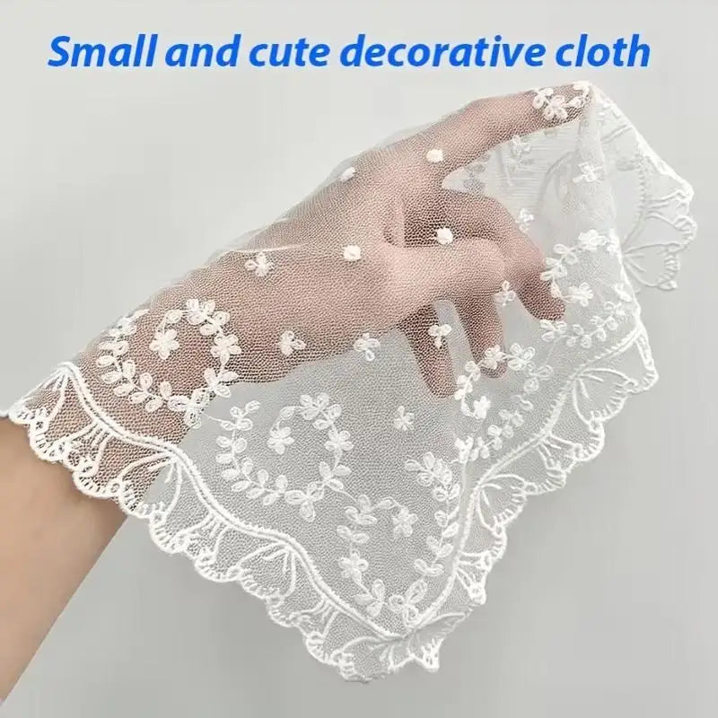 Cotton Lace Trim 15cm – Cream Floral Embroidery Sewing Lace
