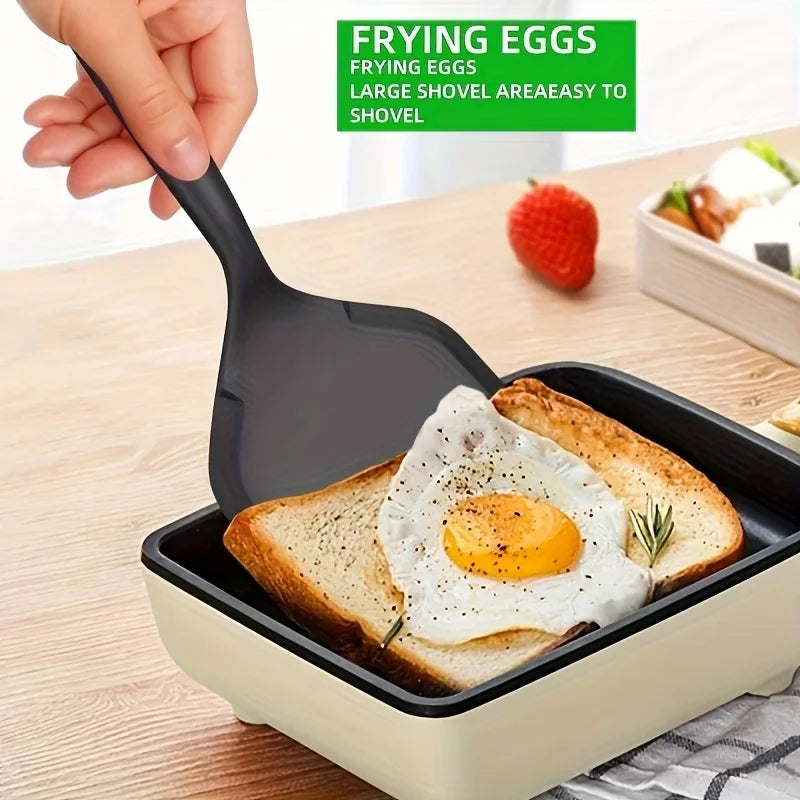 Wide Blade Silicone Spatula – Non-Stick Omelet Cooking Tool