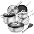 KOCH SYSTEME CS 10-Piece Nonstick Stainless Steel Cookware Set