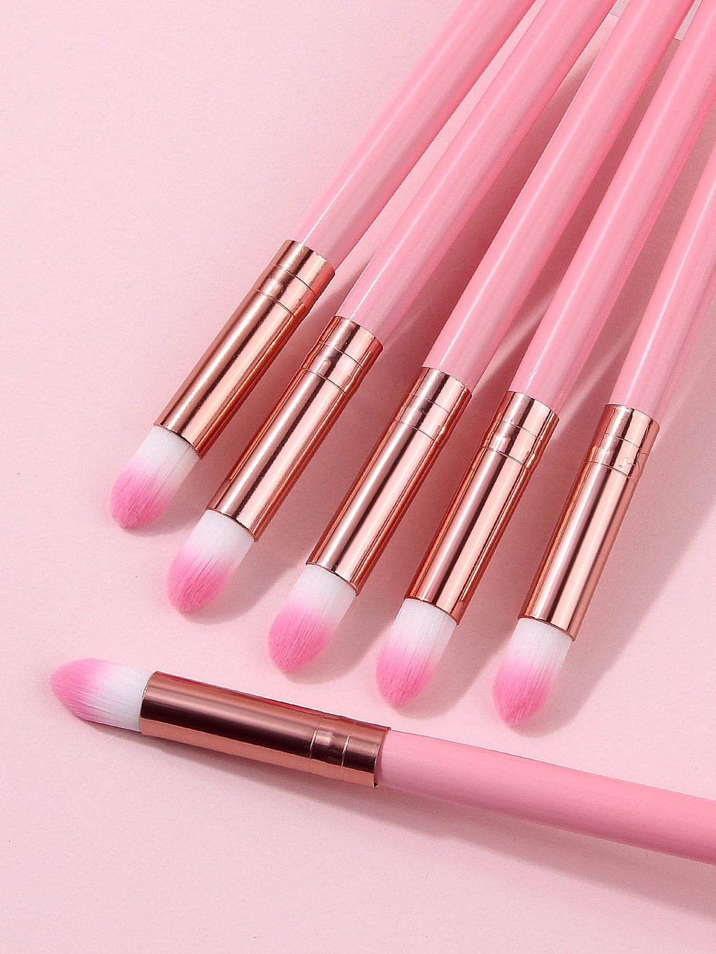 6-Piece Bullet Head Makeup Brush Set | Eye & Face Tools