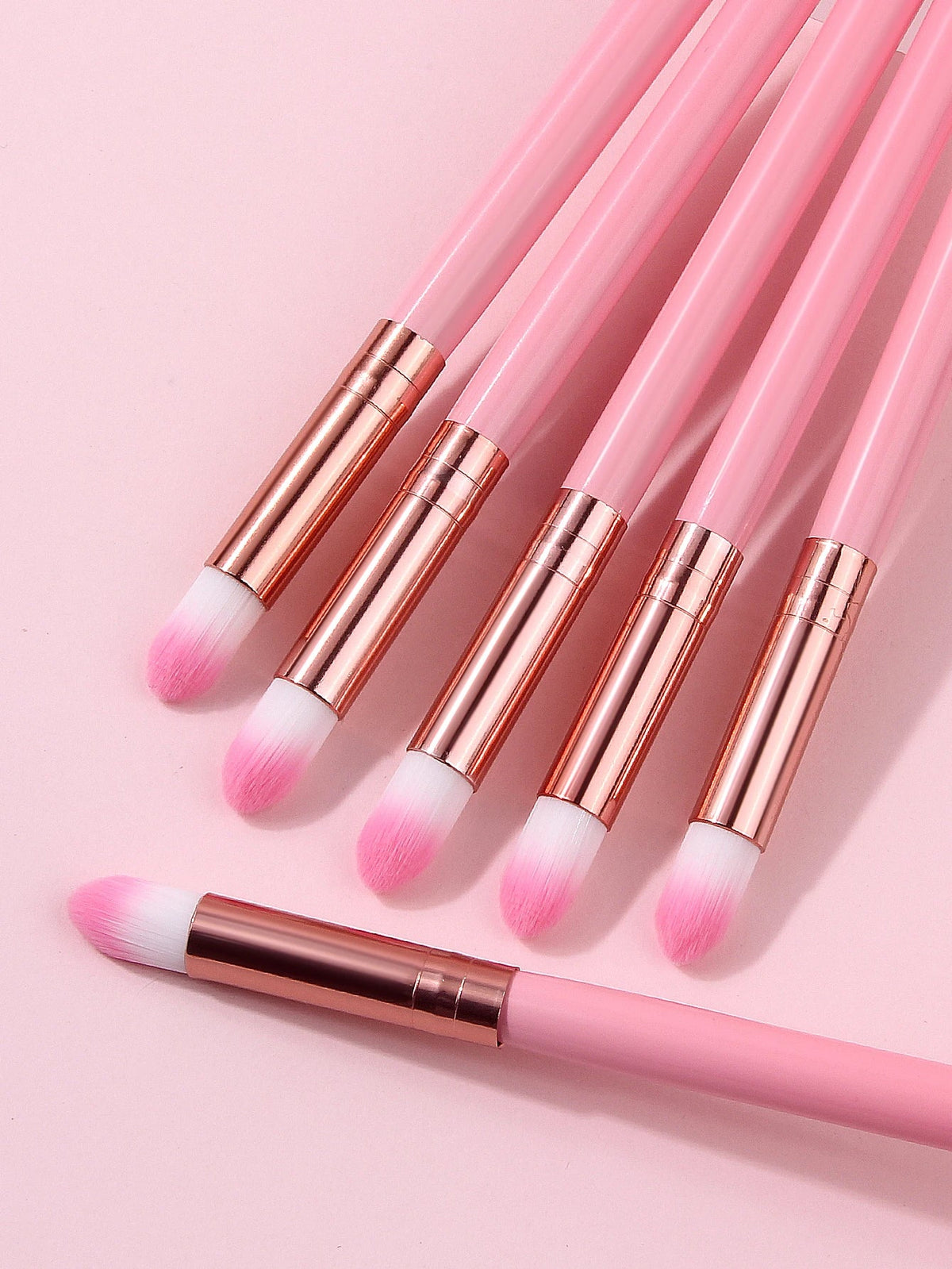 6-Piece Bullet Head Makeup Brush Set | Eye & Face Tools