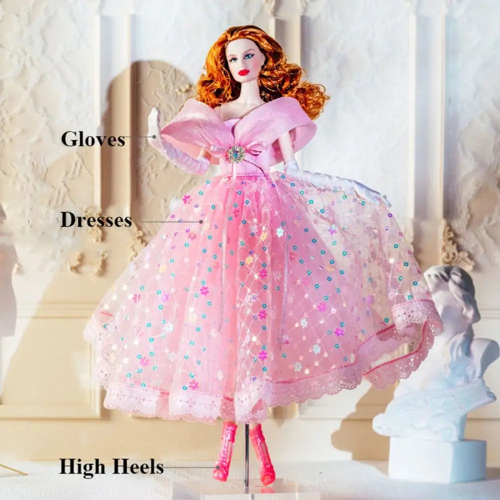 Pink Diamond Lace Doll Clothes Set – Fits 11.5"–12" Dolls