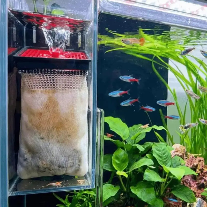 Hang-On Aquarium Filter Bag Water Pump Drip Circulation Kit