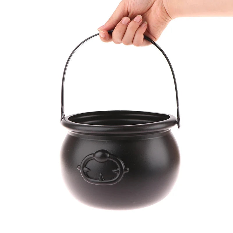 Large Wizard Cauldron Halloween Candy Holder & Party Prop