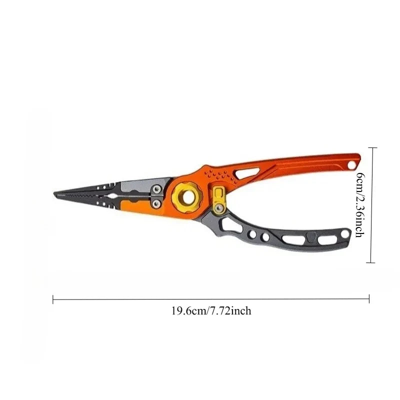 Aluminum Alloy Multifunctional Fishing Pliers & Hook Remover