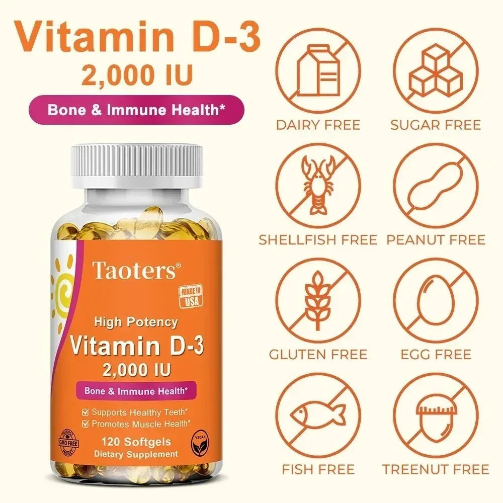 STRESSXCEL Vitamin D3 2000IU – Bones, Muscles & Immune Support