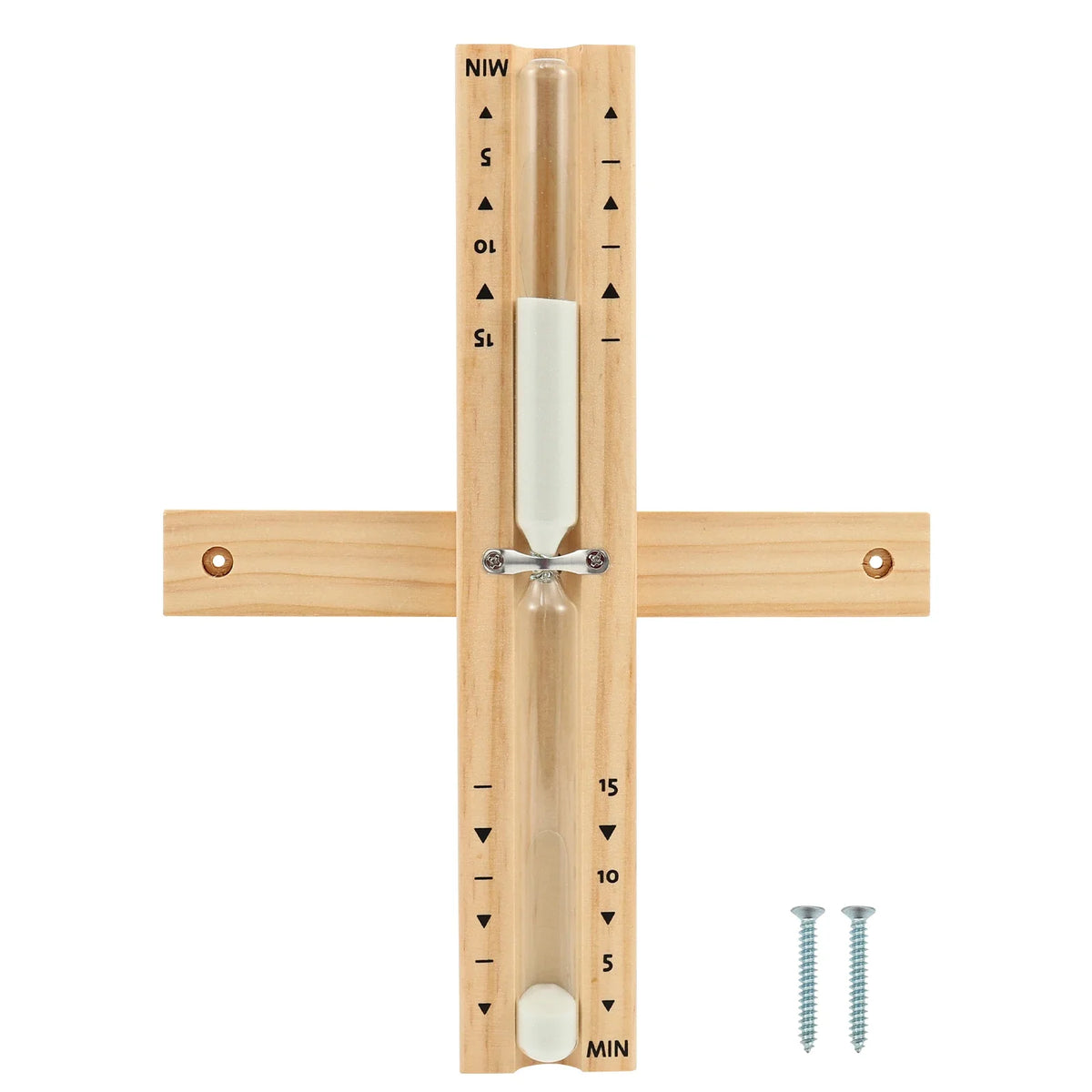 Wooden Sauna Hourglass Sand Timer – Wall Mounted 15 Min
