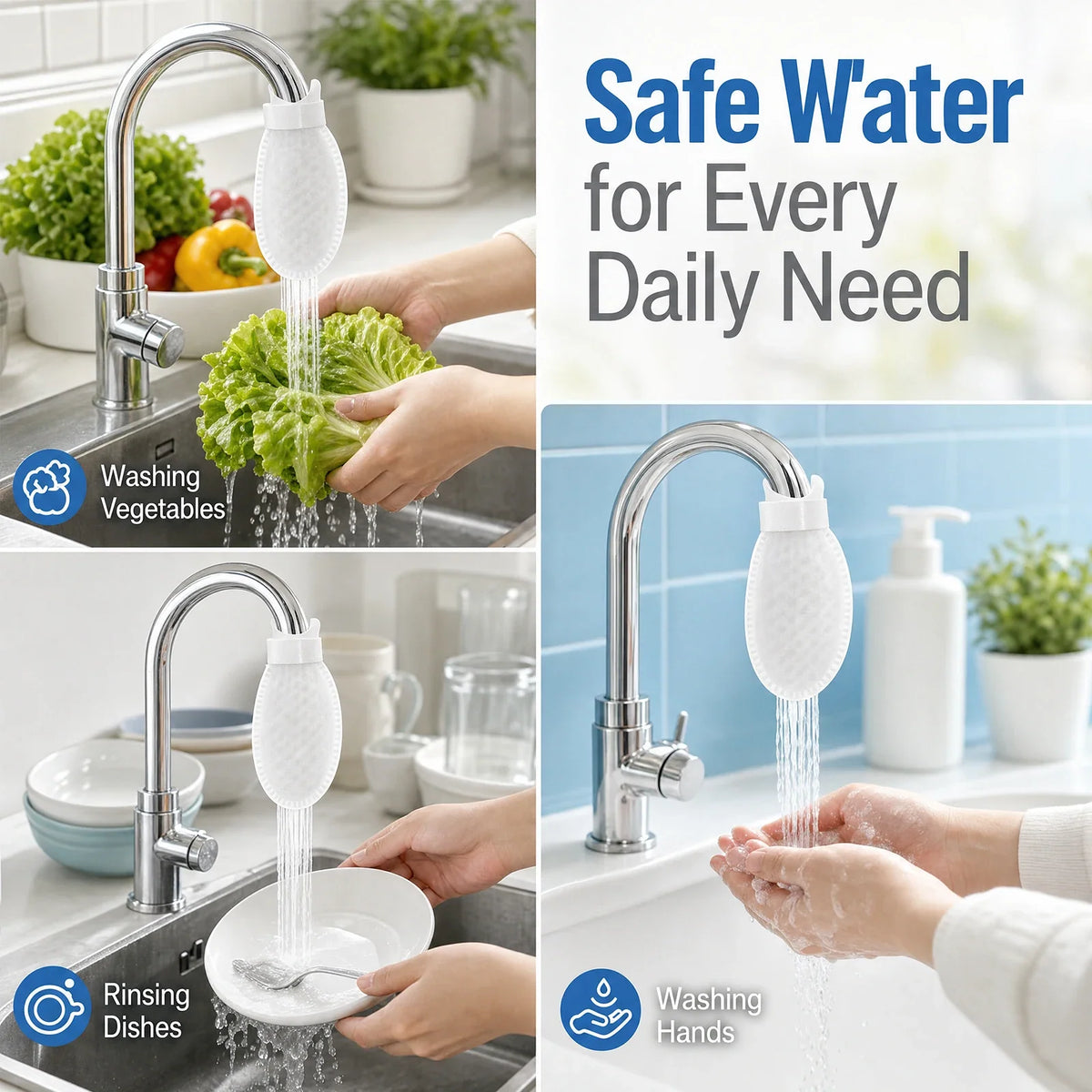 100Pcs Cotton Faucet Filter Bags – Anti-Splash Tap Water Purifier