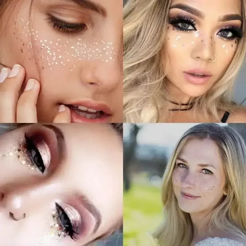 Face Diamond Temporary Tattoo Stickers – Waterproof Party Gems