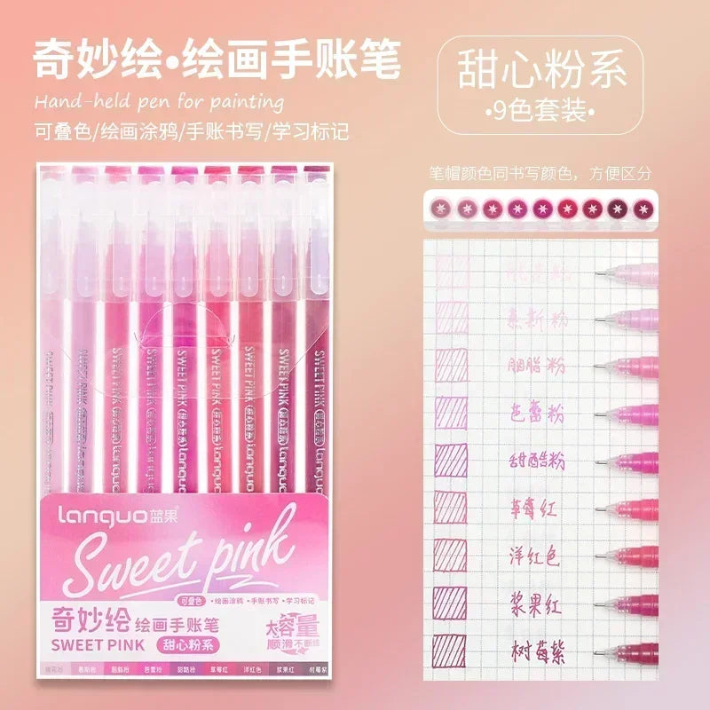 Glitter Gel Pen Set 162 Colors – 0.5mm & 1.0mm Art Pens