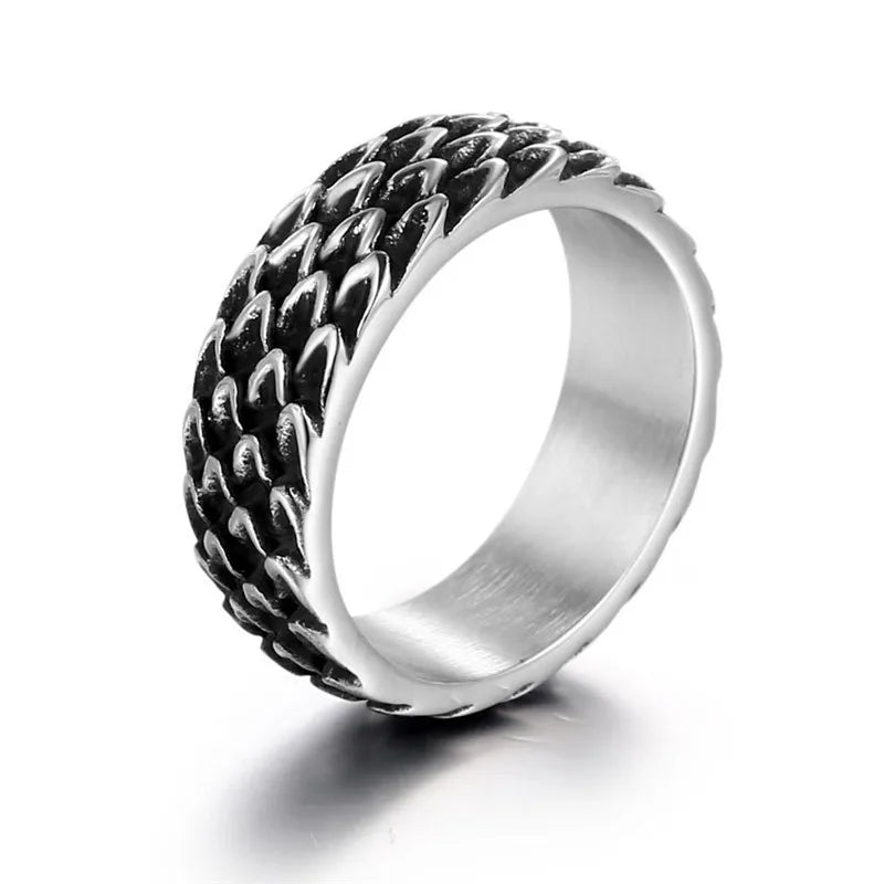 Vintage Punk Adjustable Ring – Eagle Tiger Snake Charm