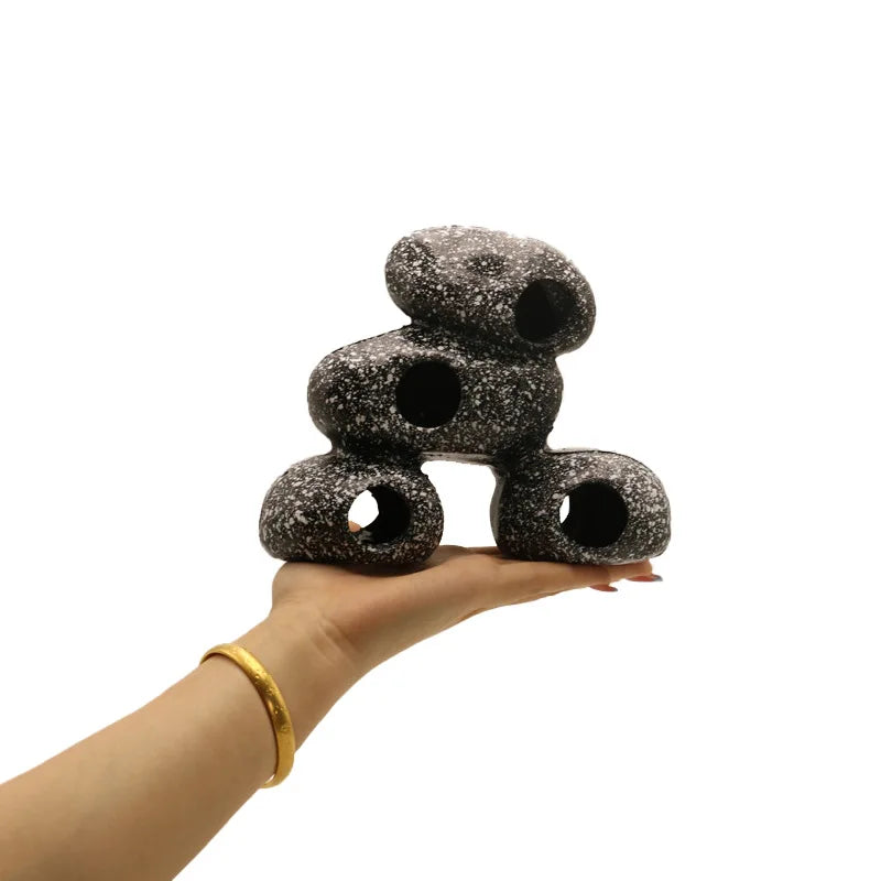 Fish & Shrimp Breeding Cave Resin Stone Aquarium Shelter Decor