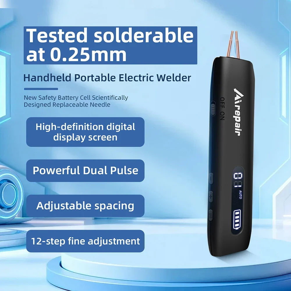 Portable 18650 Battery Spot Welder Kit – 8 or 12 Settings