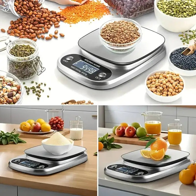 10kg Digital Kitchen Scale – LCD Food, Coffee & Baking Scale
