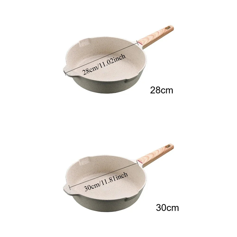 FEB.WIND Nonstick Frying Pan with Lid – Gas & Induction Ready