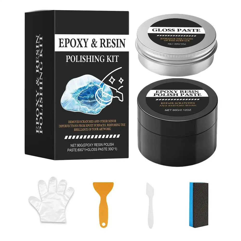 Epoxy Resin Polishing Kit – 3-Stage Scratch Repair & Mirror Finish