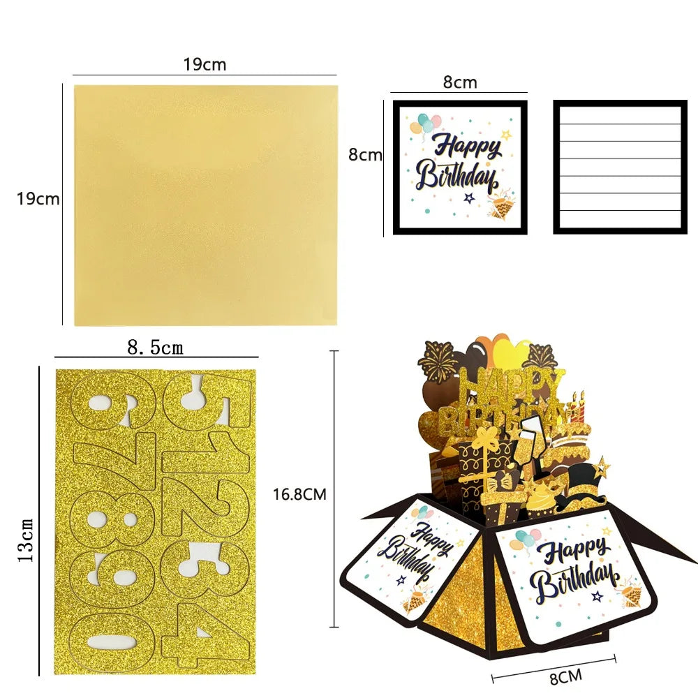 3D Pop-Up Floral Butterfly Birthday Greeting Card | Paper Craft