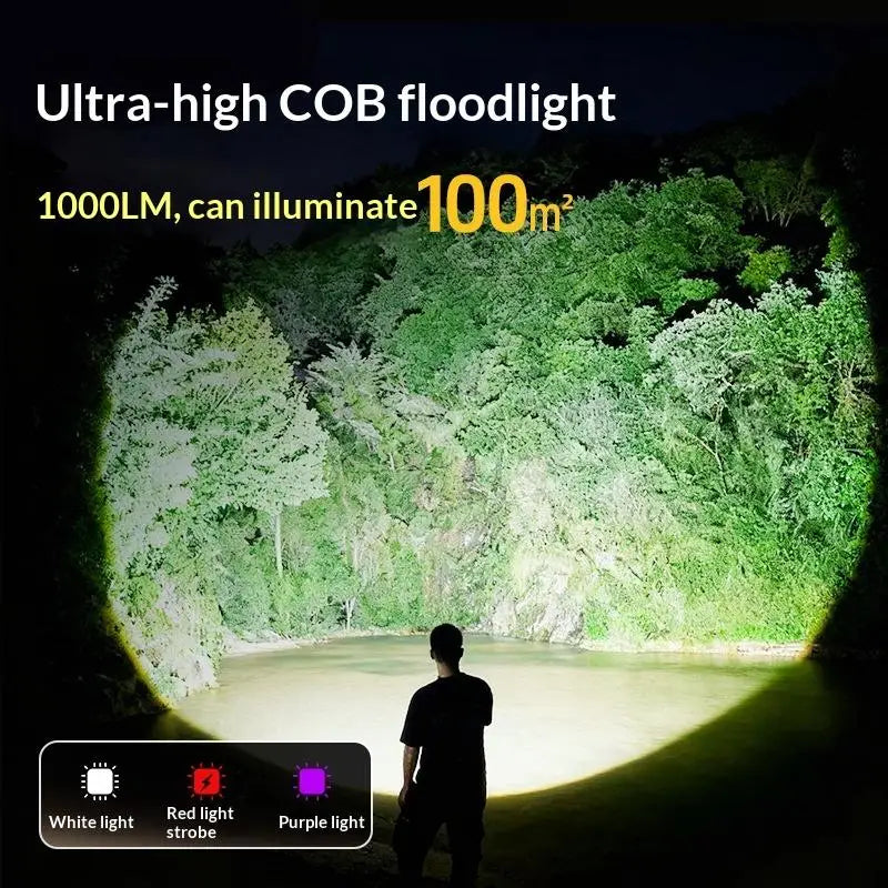 USB Rechargeable LED Flashlight – Dual Mode Pocket Torch