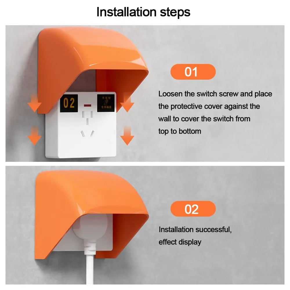 Outdoor Waterproof Socket Cover – Rainproof ABS Protective Box