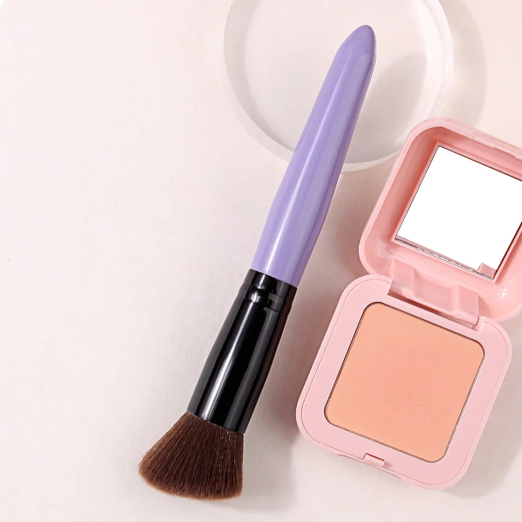 Angled Blush Contour Makeup Brush – Soft Fluffy Synthetic Hair